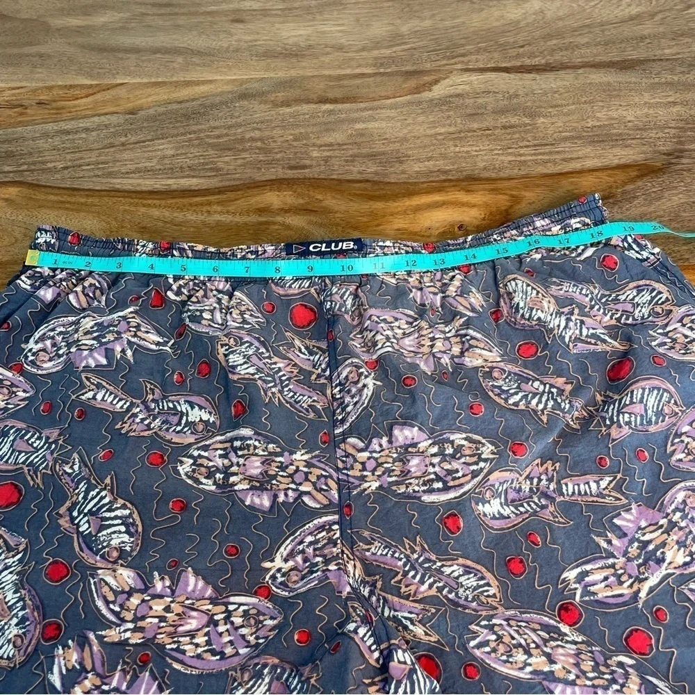Club California Mens Swim Trunks two‎ pairs sz L Abstract Fish Vacation Ocean